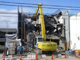 建屋解体作業
