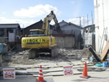 建屋解体作業