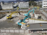 建屋解体作業