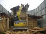 建屋解体作業