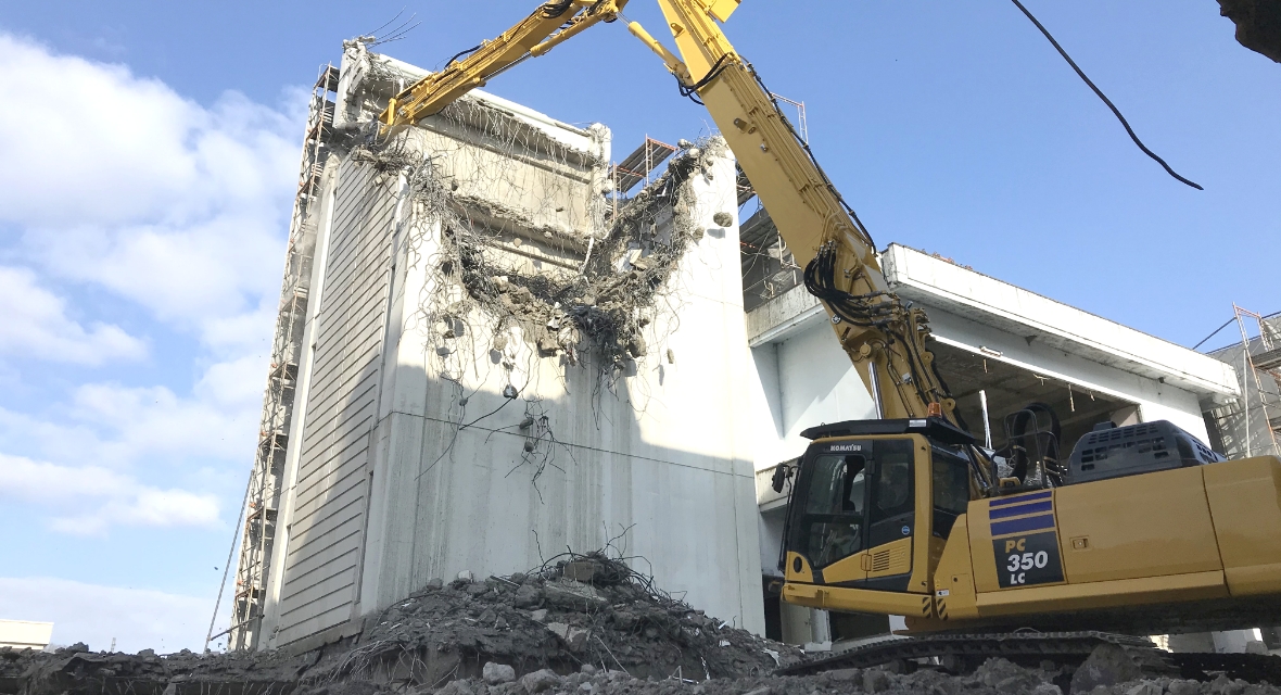 建物・構造物の解体例の様子