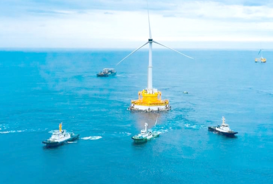 国家プロジェクト「浮体式洋上風力発電設備」の解体工事を施工！